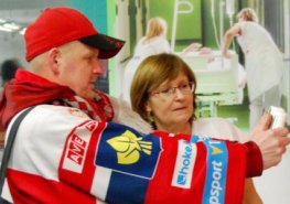 Vítězný zápas hokejového Dynama zpestřila prezentace Pardubické nemocnice